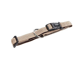 Nobby Hundehalsband Soft Grip aus Nylon beige/braun Größe L 50-65 cm – Bild 1 von 2