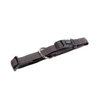 Produktbild von Nobby Hundehalsband Soft Grip aus Nylon dunkelgrau schwarz Größe L 20-30 cm