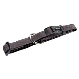 Nobby Hundehalsband Soft Grip aus Nylon dunkelgrau schwarz Grösse L 25-35 cm – Bild 1 von 4
