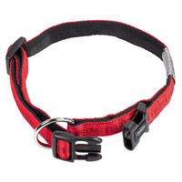 Produktbild von Nobby Hundehalsband Soft Grip aus Nylon in Rot mit verstellbarer Länge 25-35 cm