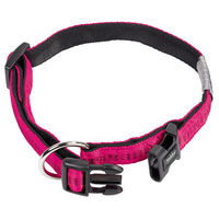Produktbild von Nobby Hundehalsband Soft Grip Nylon Fuchsia Schwarz 40-55 cm