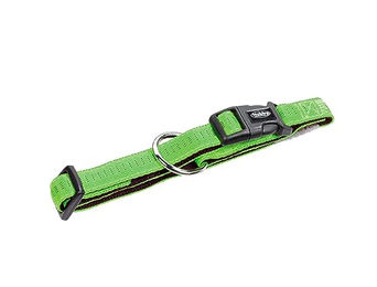 Nobby Hundehalsband Soft Grip Nylon hellgrün/braun Größe L 40-55 cm – Bild 1 von 3