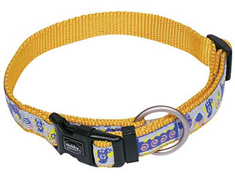 Nobby Hundehalsband Style aus Nylon in Orange für Welpen und kleine Hunde Grösse L 22-35 cm – Bild 1 von 2
