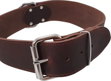 Nobby Hundehalsband Tabil aus Leder Braun Größe XL – Bild 1 von 2