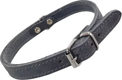 Nobby Hundehalsband Tabil aus Leder Grau Größe M – Bild 1 von 2