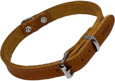 Nobby Hundehalsband Tabil aus Leder in Braun mit Verstellbarkeit 31-36 cm – Bild 1 von 2