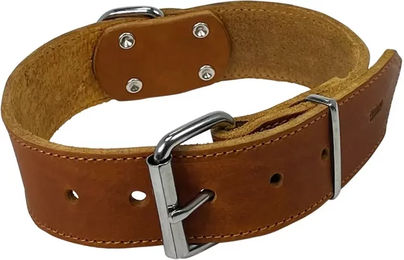 Nobby Hundehalsband Tabil aus Leder in Braun XL mit Verstellbarkeit 38-48 cm – Bild 1 von 2