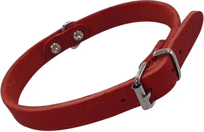 Nobby Hundehalsband Tabil aus Leder in Rot Größe L – Bild 1 von 2