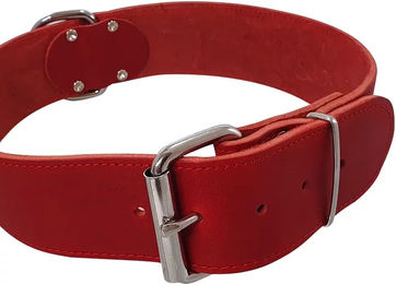 Nobby Hundehalsband Tabil aus Leder in Rot Größe XL – Bild 1 von 2