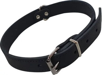 Nobby Hundehalsband Tabil aus Leder Schwarz Größe M 18 mm Breite – Bild 1 von 2
