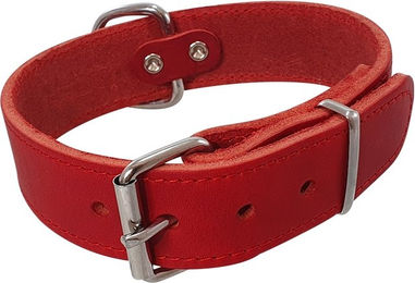 Nobby Hundehalsband Tabil extra breit rot Leder Größe XL-XXL 75 cm – Bild 1 von 1