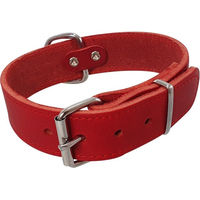 Produktbild von Nobby Hundehalsband Tabil extra breit rot Leder Größe XL-XXL 75 cm