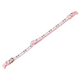 Produktbild von Nobby Hundehalsband Tartan Rosa für Welpen und kleine Hunde verstellbar 13-20 cm