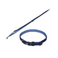 Produktbild von Nobby Hundehalsband und Leine Set Classic Preno Blau aus Neopren und Nylon Größe XXS-S