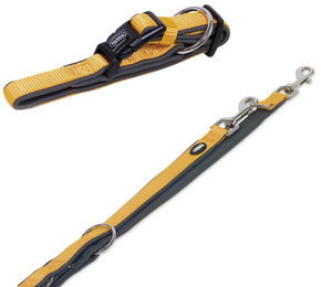 Produktbild von Nobby Hundehalsband und Leine Set Classic Preno Orange XS-S für kleine Hunde