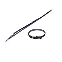 Produktbild von Nobby Hundehalsband und Leine Set Classic Preno Schwarz XS Mini