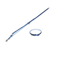 Produktbild von Nobby Hundehalsband und Leine Set Mini Blau aus Neopren und Nylon XS-S