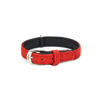 Produktbild von Nobby Hundehalsband Velours Rot 27 cm