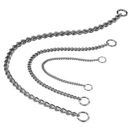 Produktbild von Nobby Hundehalskette aus Metall in Silber mit kleinen Gliedern Größe S-M