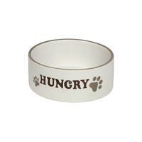 Produktbild von Nobby Hundekeramiknapf HUNGRY Weiß - 550 ml