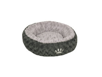 Nobby Hundekissen Donut Seoli Plüsch Grau Durchmesser 80 cm – Bild 1 von 4