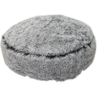 Produktbild von Nobby Hundekissen Komfort rund Classic Ares grau aus Plüsch Ø 90 x 20 cm