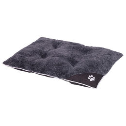 Nobby Hundekissen Komfortkissen Classic Sama eckig aus Plüsch dunkelgrau 100 x 85 x 12 cm – Bild 1 von 1
