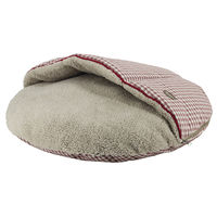 Produktbild von Nobby Hundekissen rund Xaver mit Kuscheldecke aus Baumwolle rot