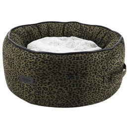Nobby Hundekorb Leo Leopard Braun Ø 45 x 19 cm – Bild 1 von 1