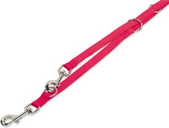 Nobby Hundeleine Classic aus Nylon als Doppelleine in Rot, 2 m x 2,5 cm - 2 m – Bild 1 von 2