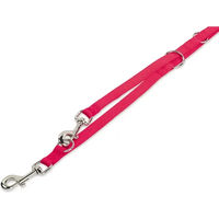 Produktbild von Nobby Hundeleine Classic aus Nylon als Doppelleine in Rot, 2 m x 2,5 cm - 2 m