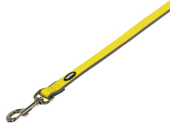 Produktbild von Nobby Hundeleine Classic Preno aus Nylon Gelb Grau 120cm