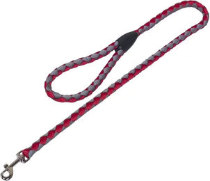 Produktbild von Nobby Hundeleine Corda aus Nylon rot-grau 100 cm - 100 cm