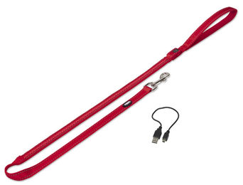 Produktbild von Nobby Hundeleine Flash Mesh rot 120 cm - 1 Stk.