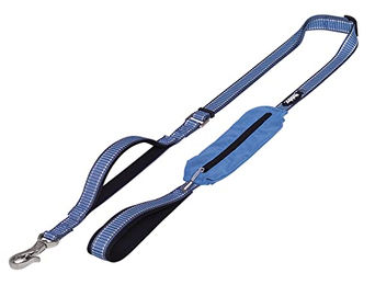 Produktbild von Nobby Hundeleine Kalea aus Nylon in Blau mit einer Länge von 140-180 cm