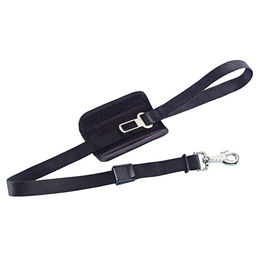 Nobby Hundeleine mit Sicherheitsgurt aus Nylon in Schwarz 75-100 cm – Bild 1 von 3