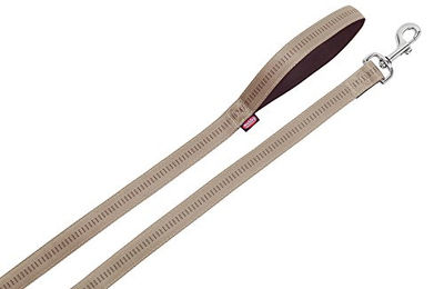 Nobby Hundeleine Soft Grip aus Nylon in Beige/Braun 120 cm – Bild 1 von 3