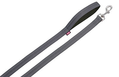Nobby Hundeleine Soft Grip aus Nylon in Grau/Schwarz 120 cm - 120 cm – Bild 1 von 4