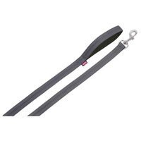 Produktbild von Nobby Hundeleine Soft Grip aus Nylon in Grau/Schwarz 120 cm XS