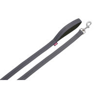 Produktbild von Nobby Hundeleine Soft Grip aus Nylon in Grau und Schwarz 120 cm