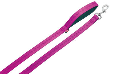 Nobby Hundeleine Soft Grip aus Nylon in Rosa Schwarz 120 cm - 120 cm – Bild 1 von 4
