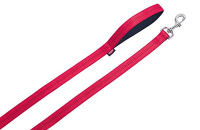 Nobby Hundeleine Soft Grip aus Nylon in Rot mit 120 cm Länge und 20 mm Breite – Bild 1 von 4