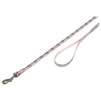 Produktbild von Nobby Hundeleine Tartan Rosa aus Nylon für Welpen und kleine Hunde 120 cm