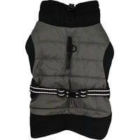 Produktbild von Nobby Hundemantel 2 in 1 Waterproof Wintermantel aus Polyester Grau Schwarz