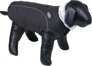 Nobby Hundemantel Alva Schwarz wasserabweisend mit Fleece-Futter – Bild 1 von 4