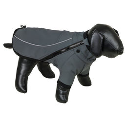 Nobby Hundemantel Ambo grau wasserabweisend mit Fleece-Futter – Bild 1 von 2