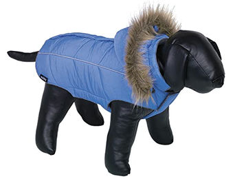 Nobby Hundemantel Arctic blau wasserabweisend mit Fleece-Futter – Bild 1 von 2