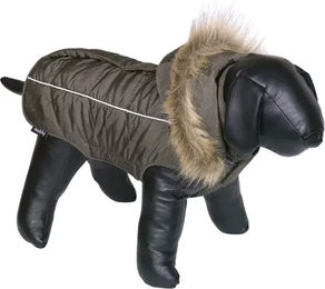 Nobby Hundemantel Arctic Fleece wasserabweisend in Grün und Braun – Bild 1 von 2