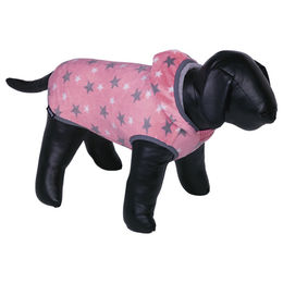 Nobby Hundemantel aus Plüsch in Rosa oder Grau - 26 cm – Bild 1 von 2