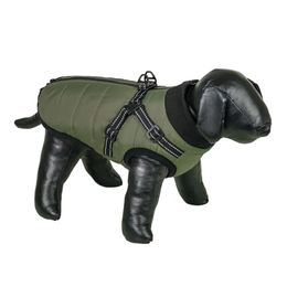 Nobby Hundemantel Bomja 2 in 1 wasserabweisend Fleece Grün Grau – Bild 1 von 3